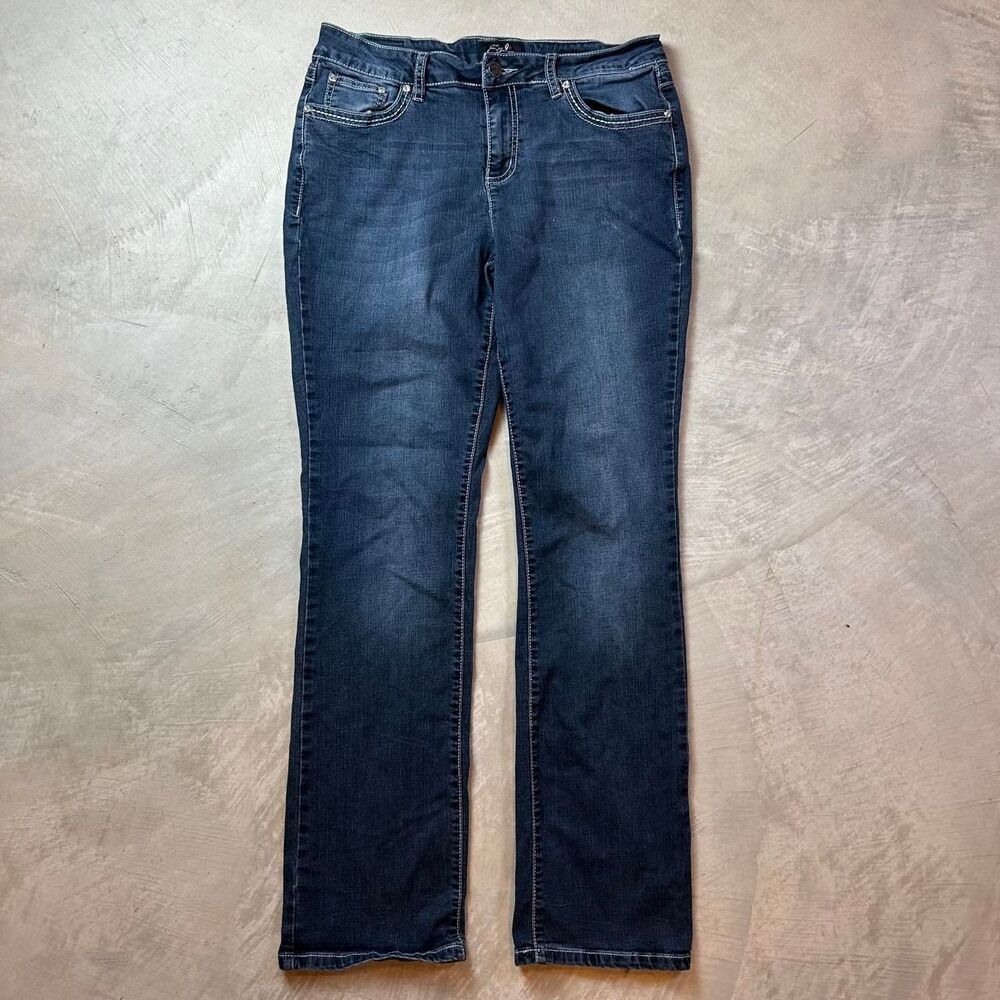 Earl-jean Women's Blue and Navy Jeans